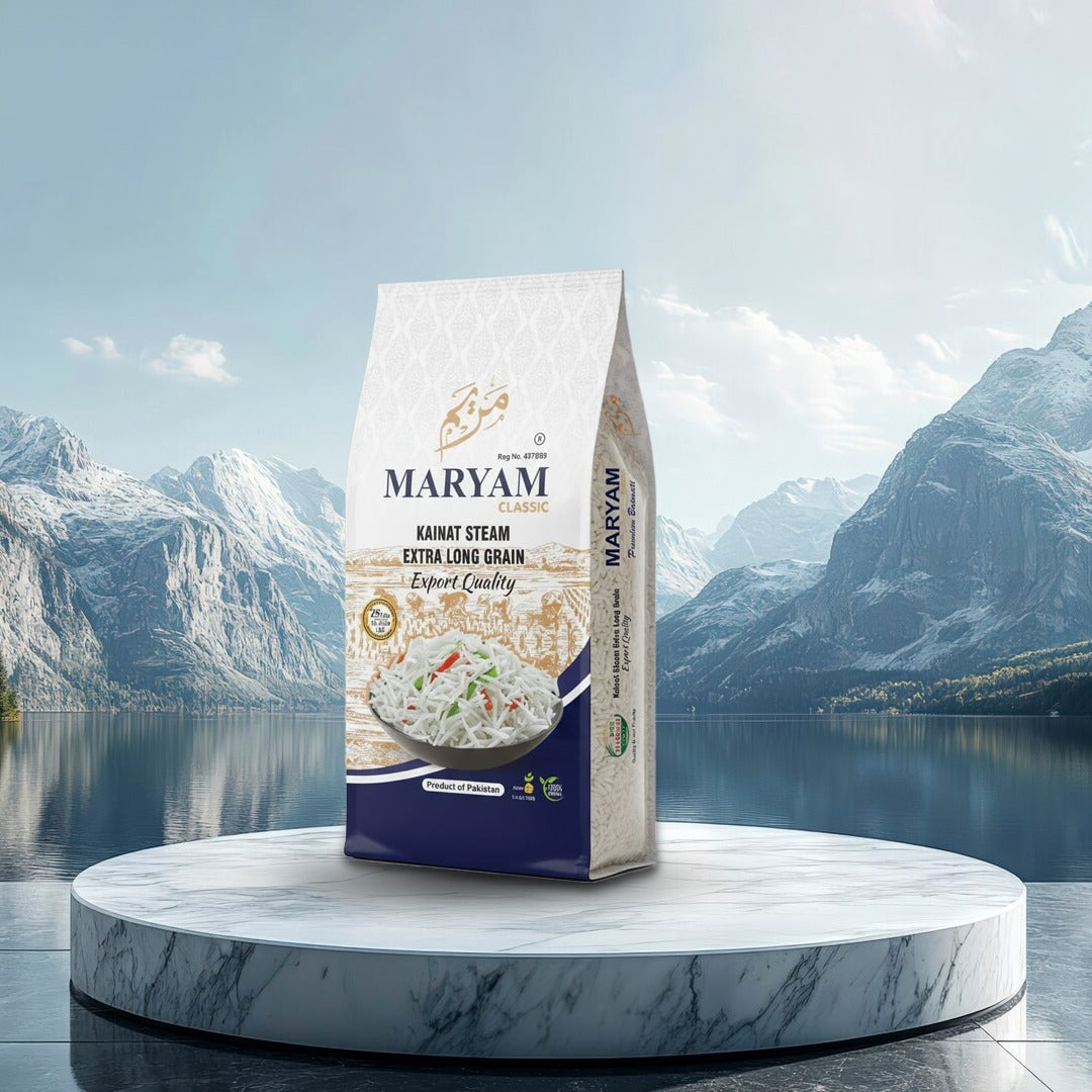 Maryam Classic Steam Kainat Basmati Extra Long Grain Rice